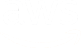 white aws logo